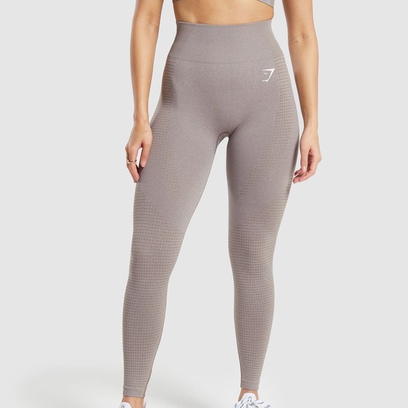 Gymshark Pants - Gymshark Vital Seamless 2.0 Leggings in Warm Taupe Marl